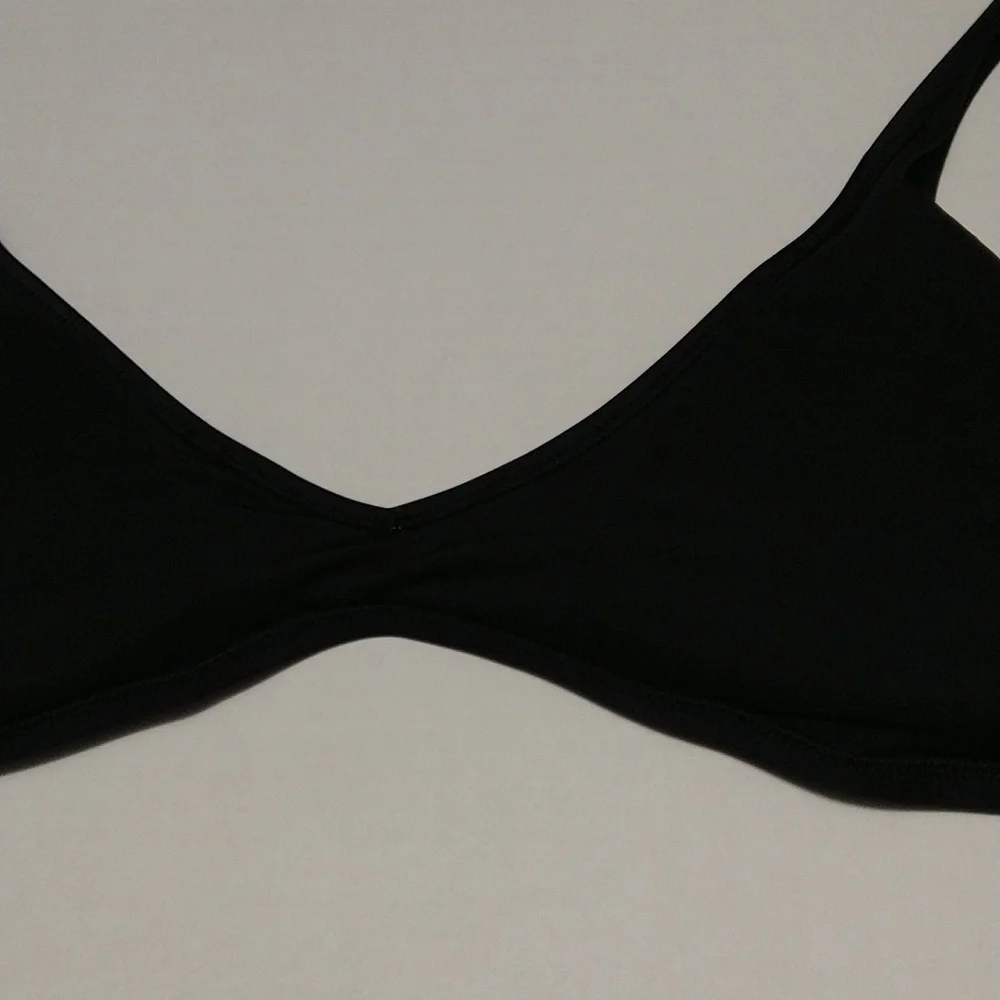 Aerie Deep Black Swim Suit Top Bralette Size XL